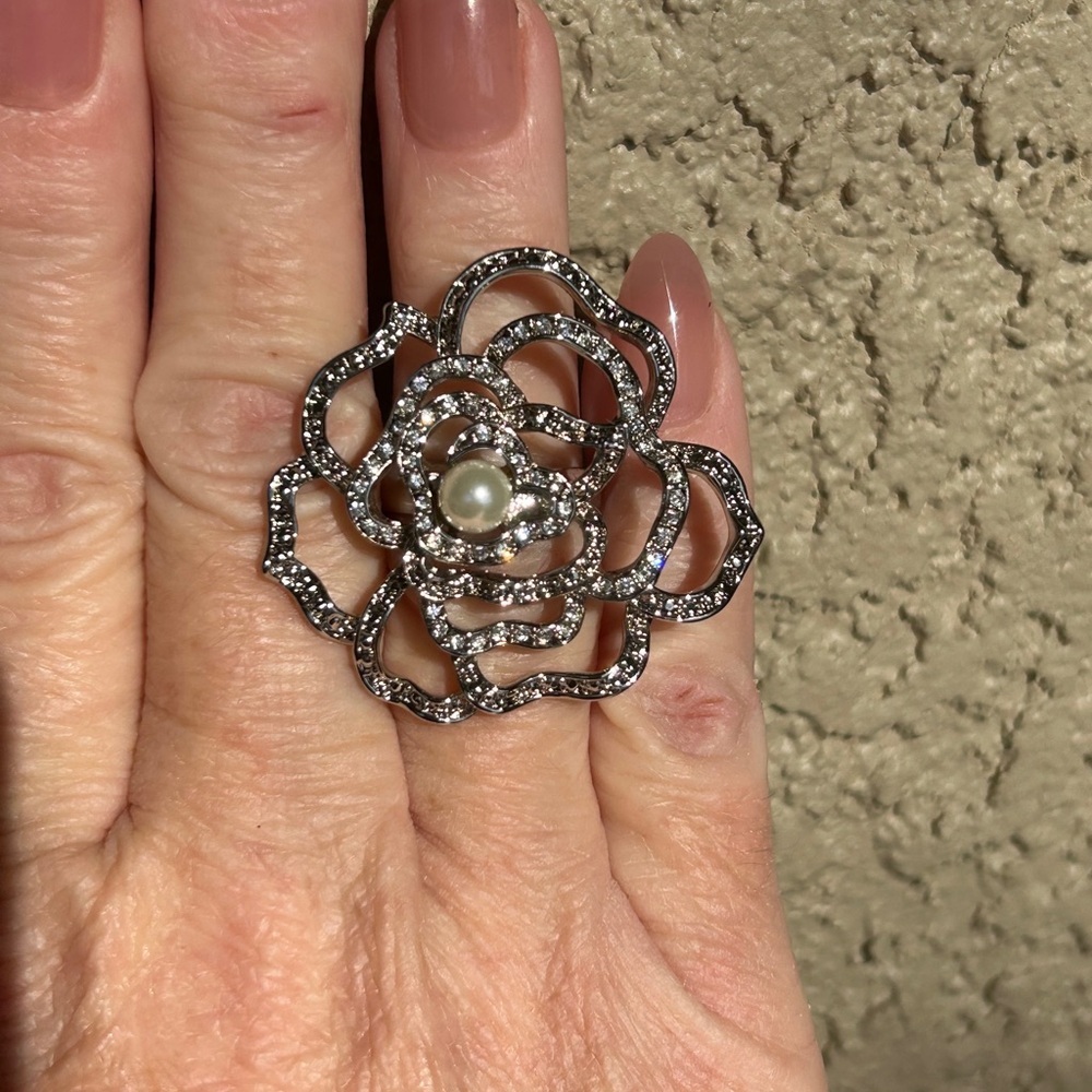 Camille Lucie Stunning Camellia Flower Ring